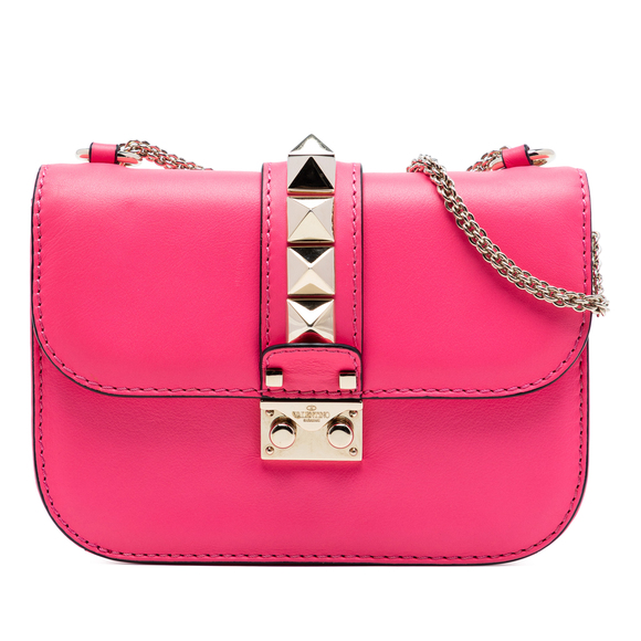 Valentino Handbags - Pre-Loved Valentino Small Rockstud Glam Lock Crossbody
